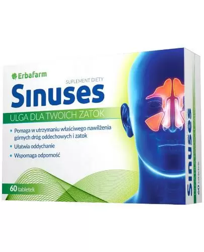 Sinuses -  60 tabl. - cena, opinie, wskazania zdjęcie