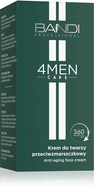 BANDI 4Men Care Krem do twarzy przeciwzmarszczkowy, 50 ml