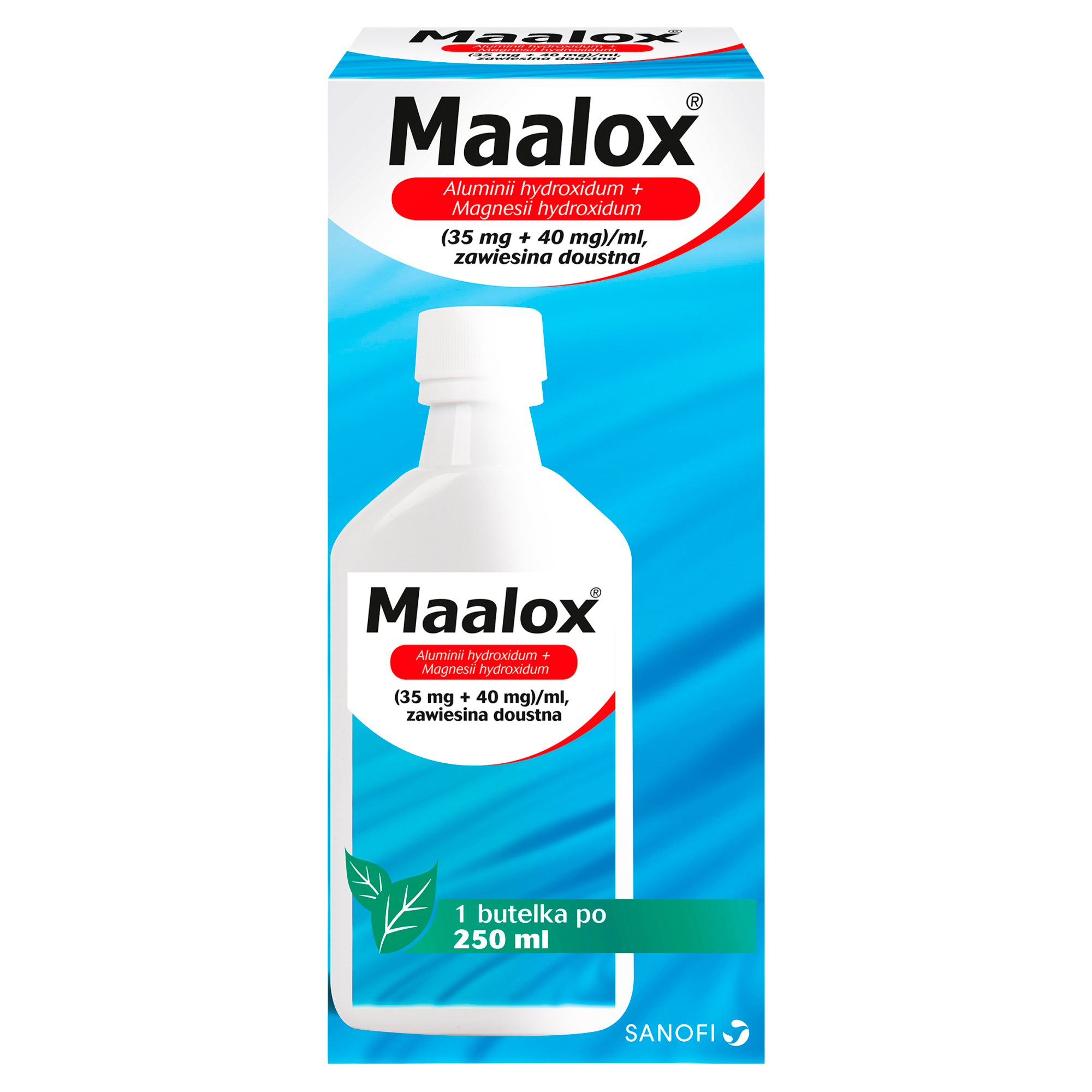 MAALOX Zawiesina doustna, na zgagę i nadkwaśność, 250 ml zdjęcie