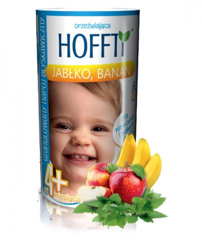 HOFFTI ORZEŹWIAJĄCA JABŁKO, BANAN Granulowany napój błyskawczny od 4 m-ca - 180 g zdjęcie