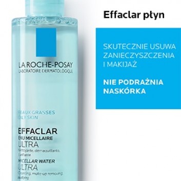 La Roche-Posay Effaclar, płyn micelarny, 400 ml