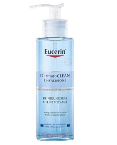 Eucerin Dermatoclean Hyaluron Żel oczyszczający do każdego rodzaju skóry, 200 ml, cena, opinie, właściwości zdjęcie