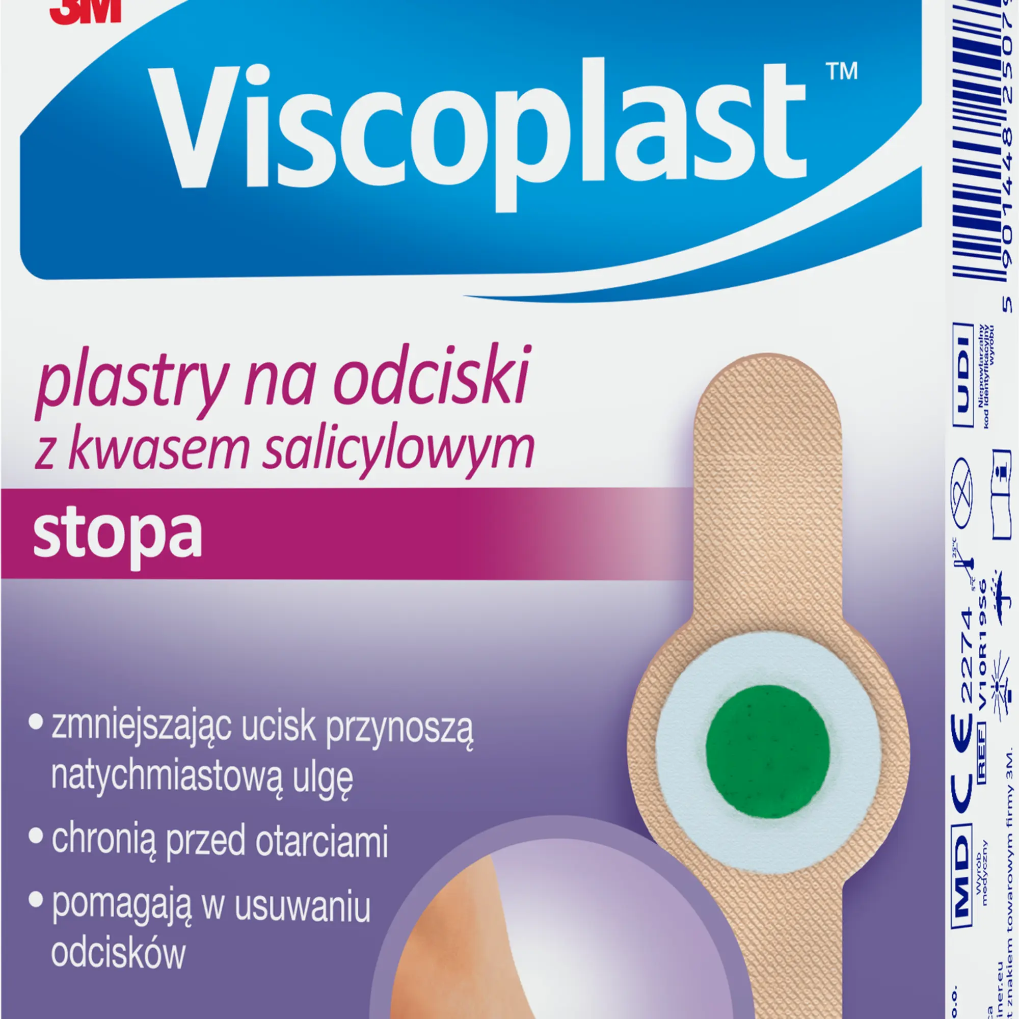 Viscoplast, plastry na odciski z kwasem salicylowym, 6 sztuk