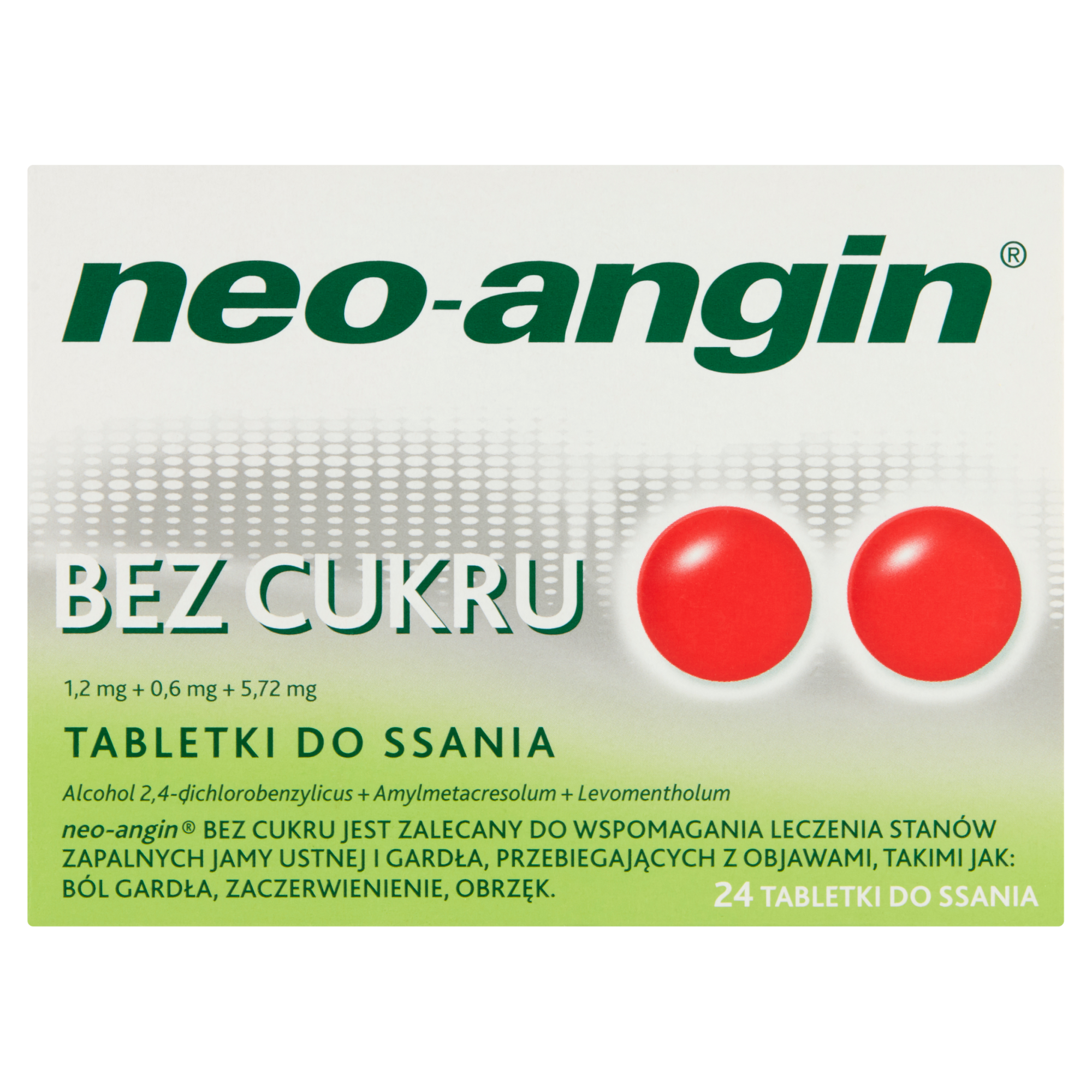 Neo-Angin bez cukru 24 tabletki zdjęcie