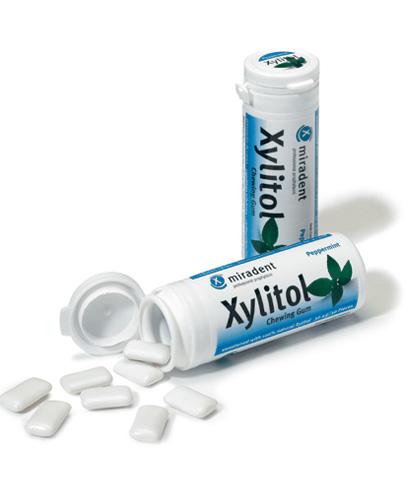MIRADENT Xylitol Guma do żucia mięta pieprzowa,30 szt., cena, opinie, właściwości zdjęcie