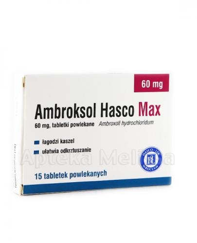 Ambroksol Hasco Max 60mg 15 tabletek powlekanych zdjęcie