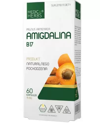 Medica Herbs Amigdalina B17 60 kapsułek zdjęcie