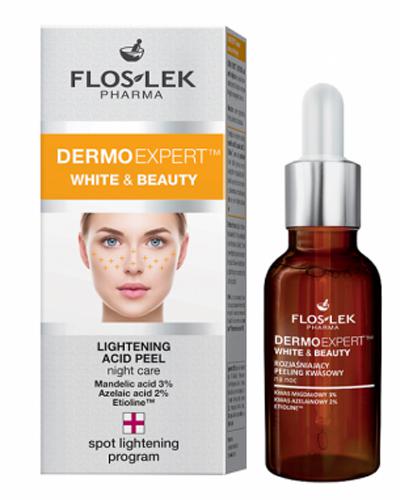 FLOS-LEK DERMO EXPERT WHITE&BEAUTY Rozjaśniający peeling kwasowy na noc - 30 ml  zdjęcie