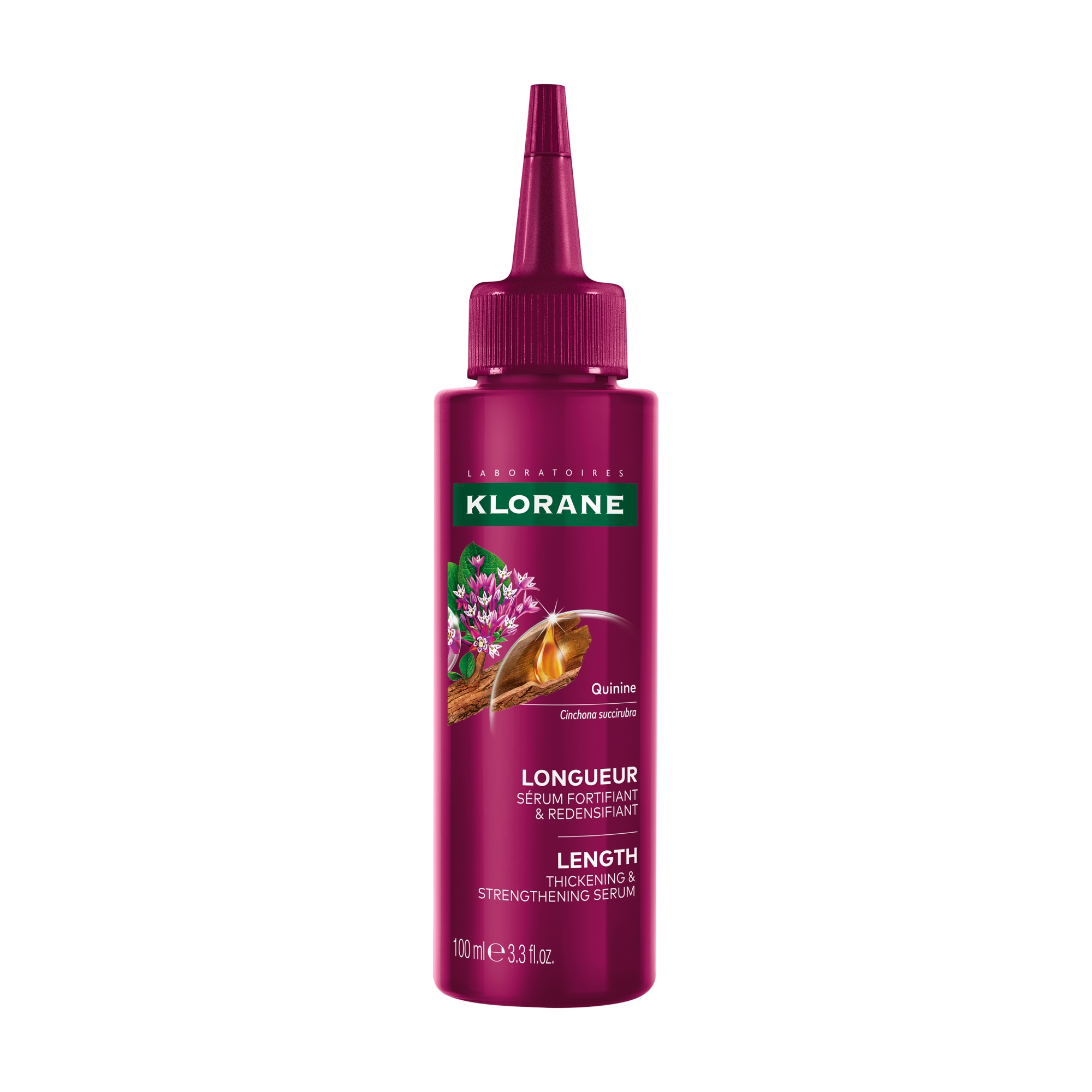 Klorane Wzrost Serum intensywnie przyspieszające wzrost włosów z adenozyn,ą 100 ml zdjęcie