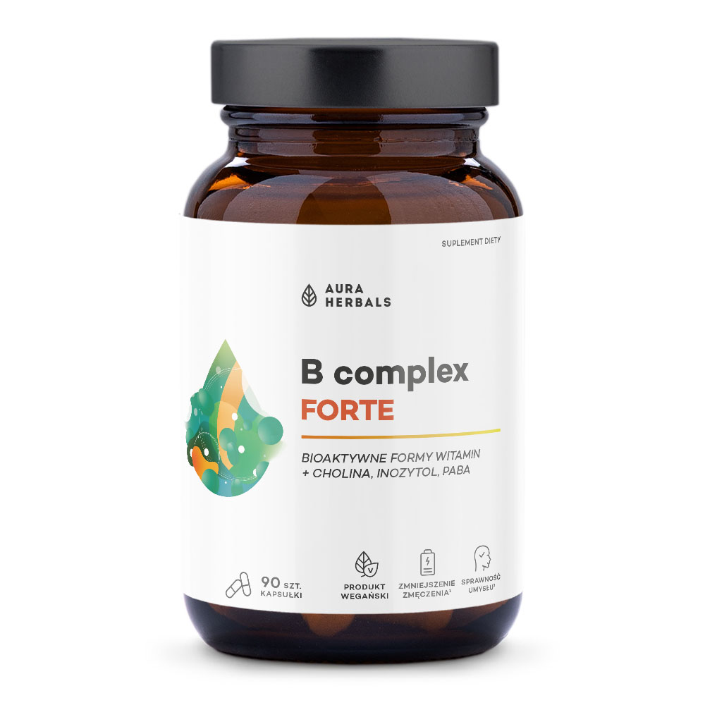 Aura Herbals Witamina B Complex Forte, 90 kapsułek zdjęcie