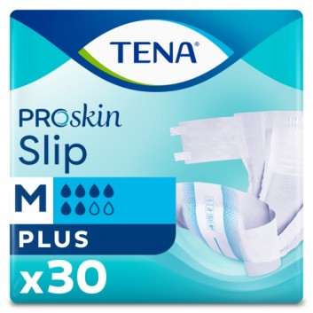TENA Slip ProSkin Plus M, pieluchomajtki, 30 sztuk