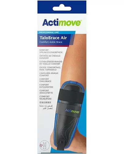 Actimove Professional Line TaloBrace Air Comfort Brace Orteza stawu skokowego lewego z powietrznymi poduszkami pneumatycznymi rozmiar S/M 1 sztuka [7311916] zdjęcie