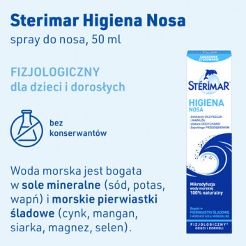 STERIMAR Spray do nosa bogaty w pierwiastki śladowe - 50 ml