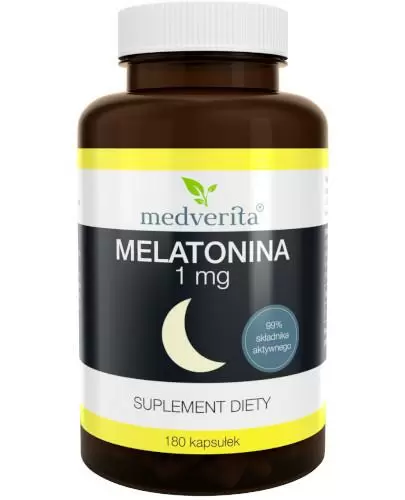 Medverita Melatonina 1 mg 180 kapsułek zdjęcie