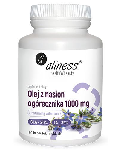 Aliness, Olej z nasion ogórecznika 20%/35% 1000 mg, 60 kapsułek zdjęcie