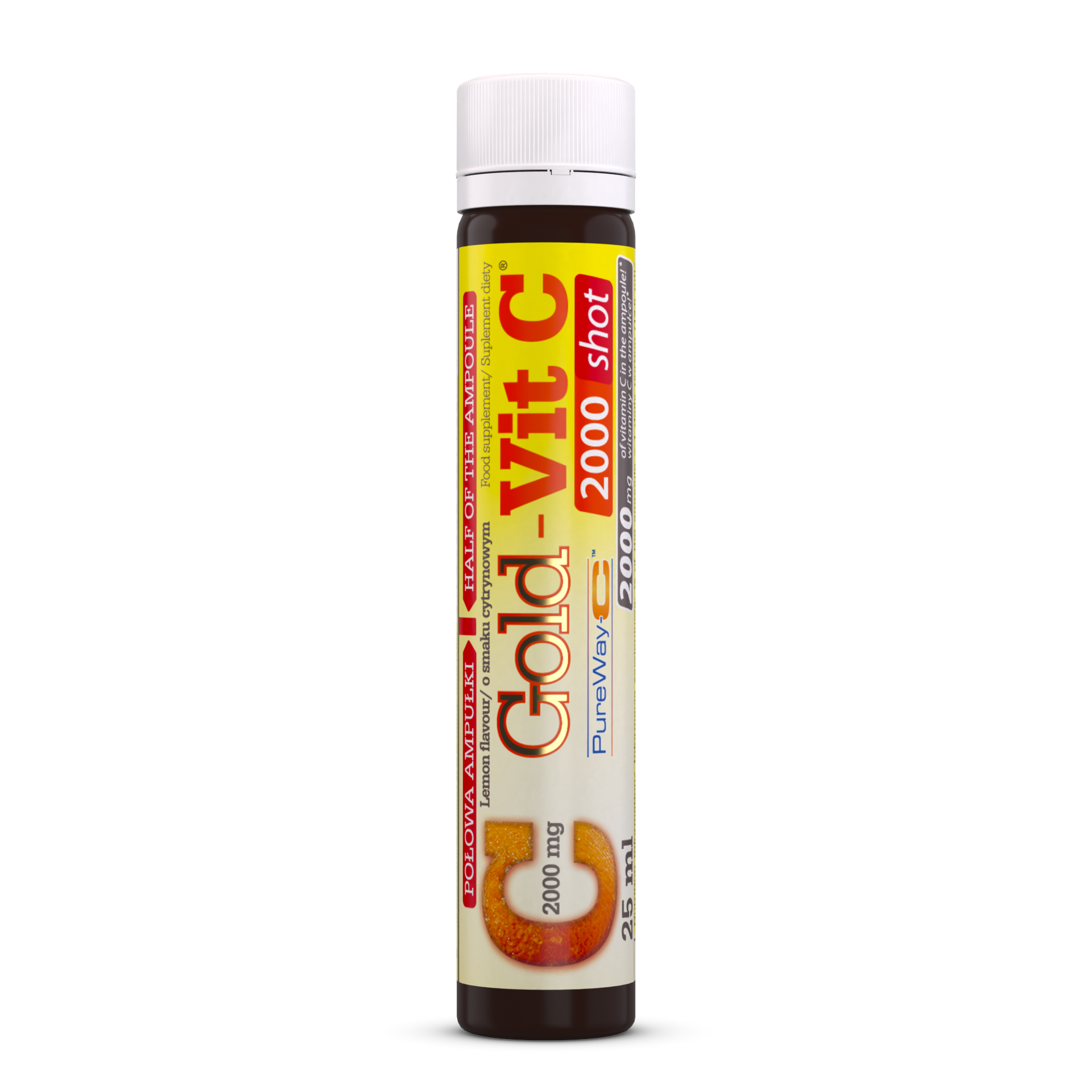 OLIMP GOLD-VIT C 2000, shot o smaku cytrynowym, 25 ml zdjęcie