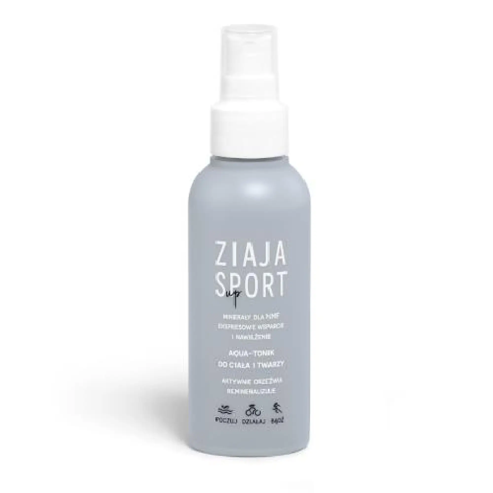 Ziaja Sport, aqua-tonik do ciała i twarzy w sprayu, 120 ml zdjęcie