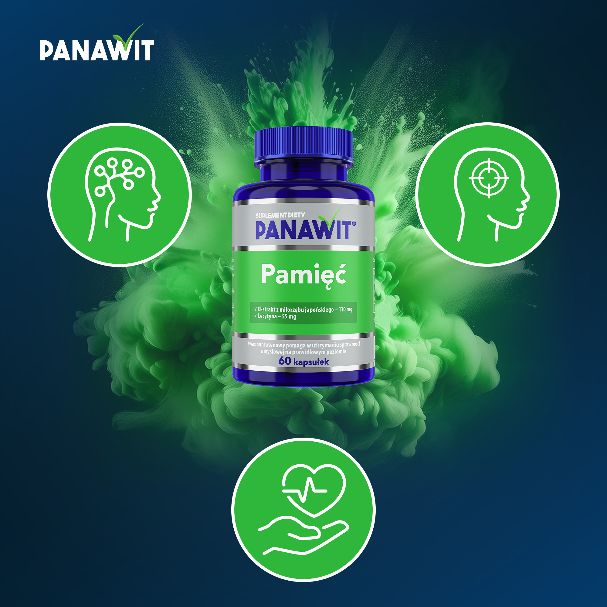 Panawit Pamięć, kapsułki, 60 sztuk