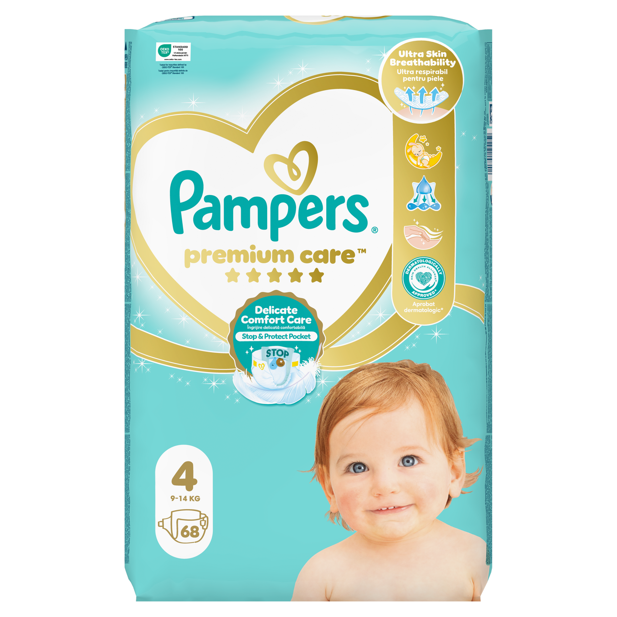 Pampers Pieluchy Premium Care rozmiar 4, 68 sztuk pieluszek  zdjęcie