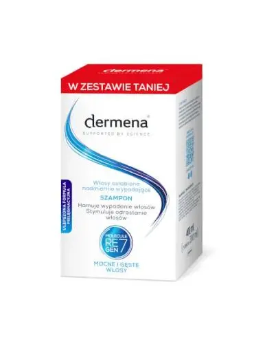 Dermena, Szampon hamujący wypadanie włosów, 2 x 200 ml zdjęcie