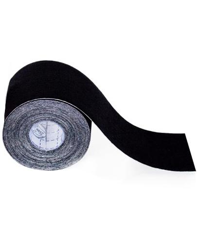 Taśma kinezjologiczna syntetyczna Action Premium 5 cm x 5 m kolor czarny - 1 szt. - cena, wskazania, właściwości zdjęcie