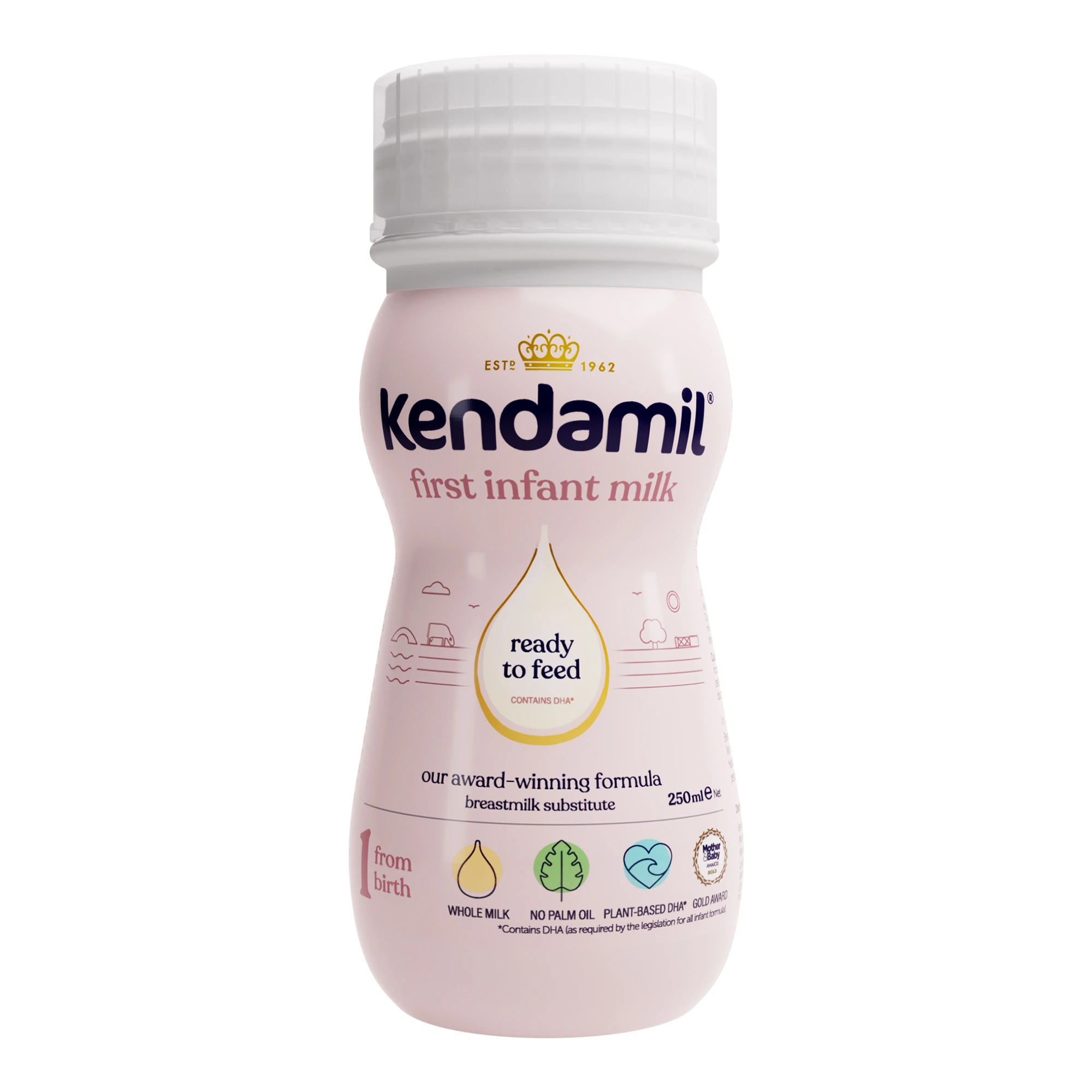 Kendamil 1, mleko początkowe dla niemowląt w płynie, 250 ml zdjęcie