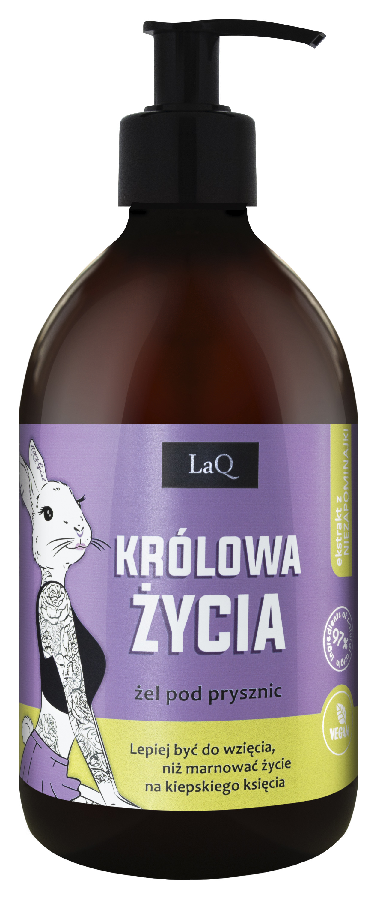 LaQ, żel pod prysznic Niezapominajka Królowa Życia, 500 ml zdjęcie