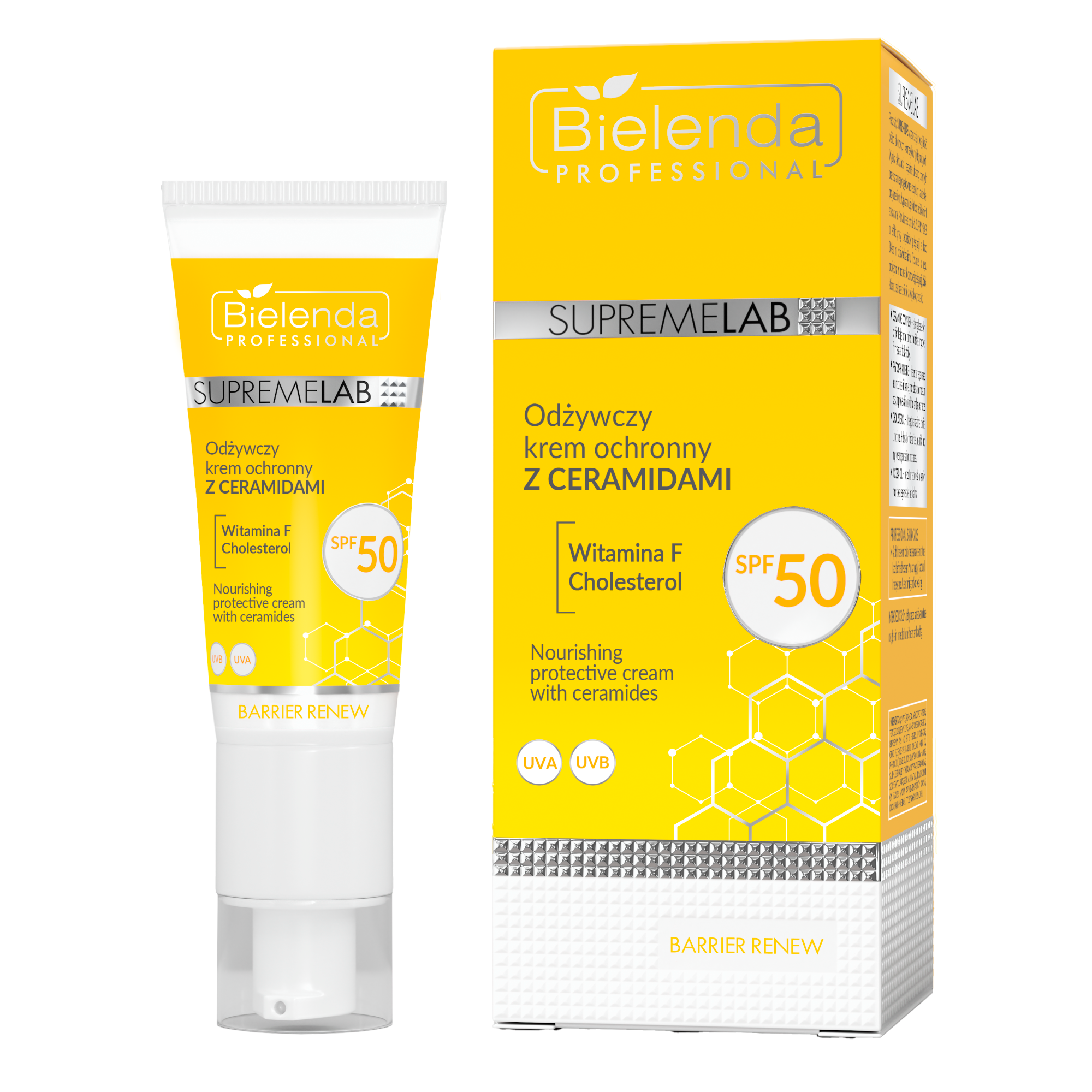 Bielenda Supremelab Barrier Renew, Odżywczy krem ochronny z ceramidami SPF 50, 40 ml zdjęcie