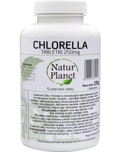 NATUR PLANET Chlorella w tabletkach - 250 g - odporność i kondycja - cena, wskazania, opinie zdjęcie