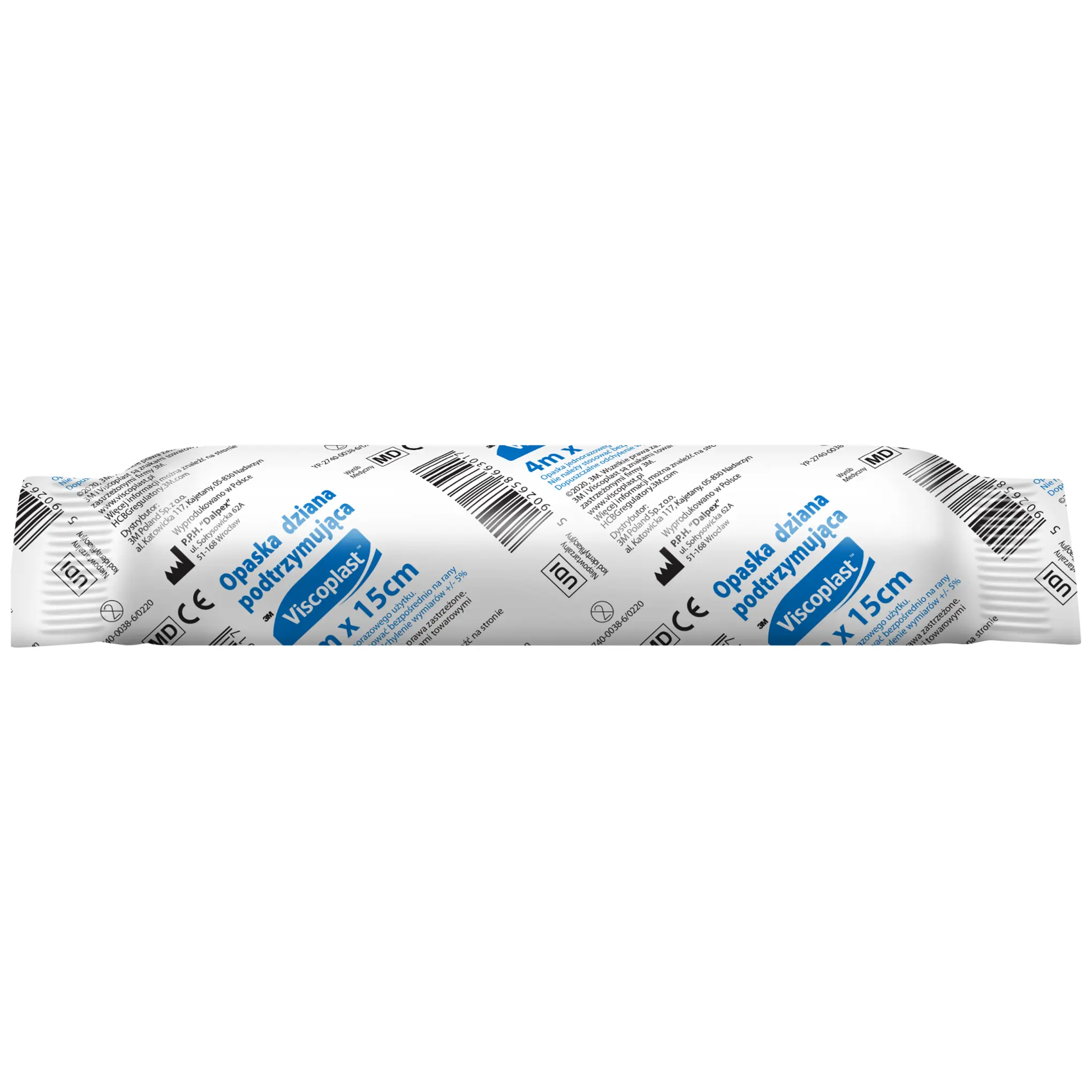 Viscoplast opaska podtrzymująca dziana 4m x 15cm 1 sztuka zdjęcie