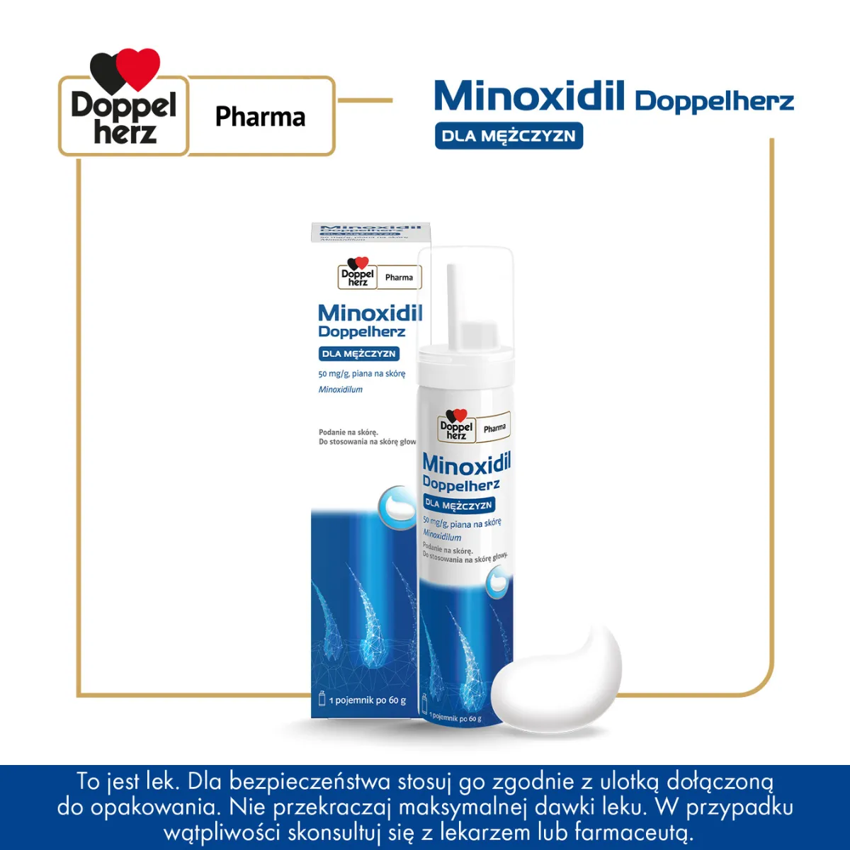Minoxidil Doppelherz Dla Mężczyzn, 60 ml