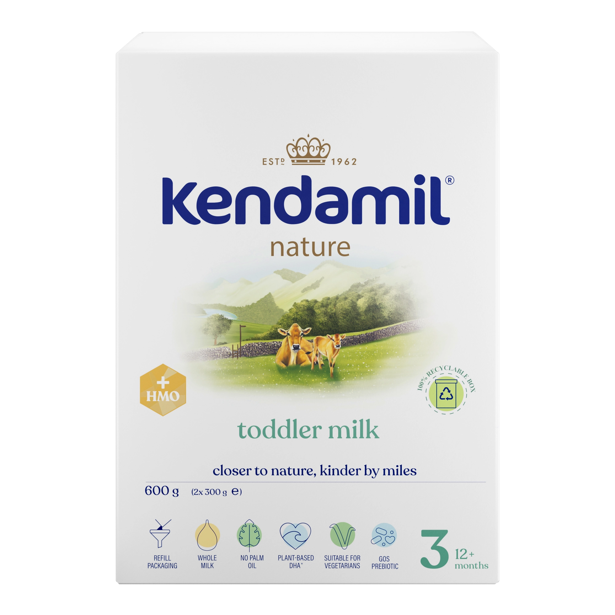 Kendamil Nature 3 HMO+, 600 g