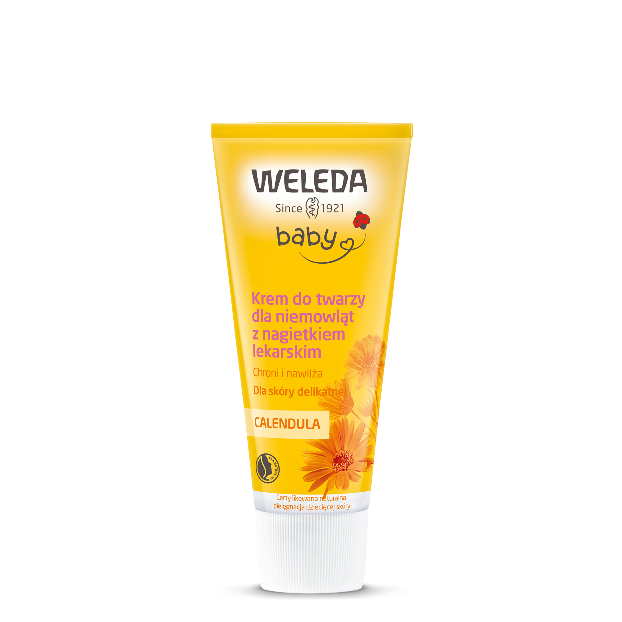 Weleda Baby Calendula krem do twarzy dla niemowląt z nagietkiem lekarskim 50 ml zdjęcie