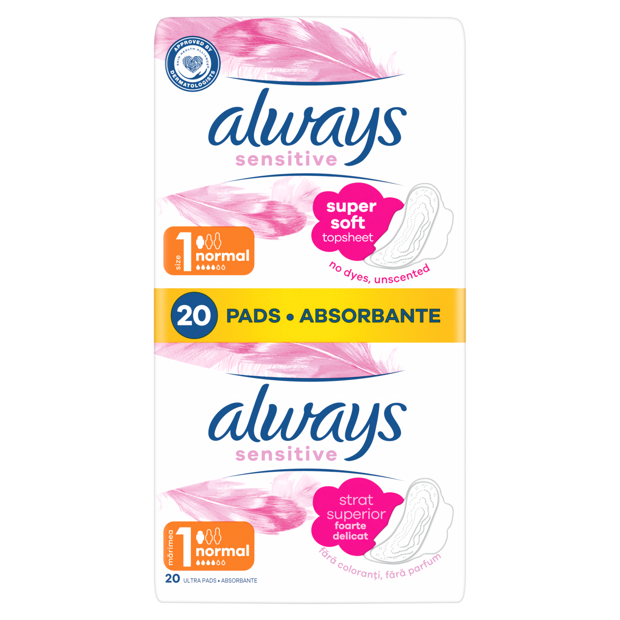 Always Sensitive Normal Plus1 Podpaski ze skrzydełkami, 20 sztuk zdjęcie