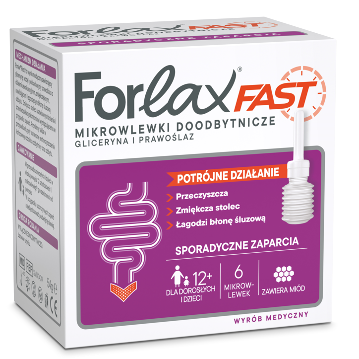 Forlax FAST, mikrowlewki doodbytnicze, 6 sztuk zdjęcie