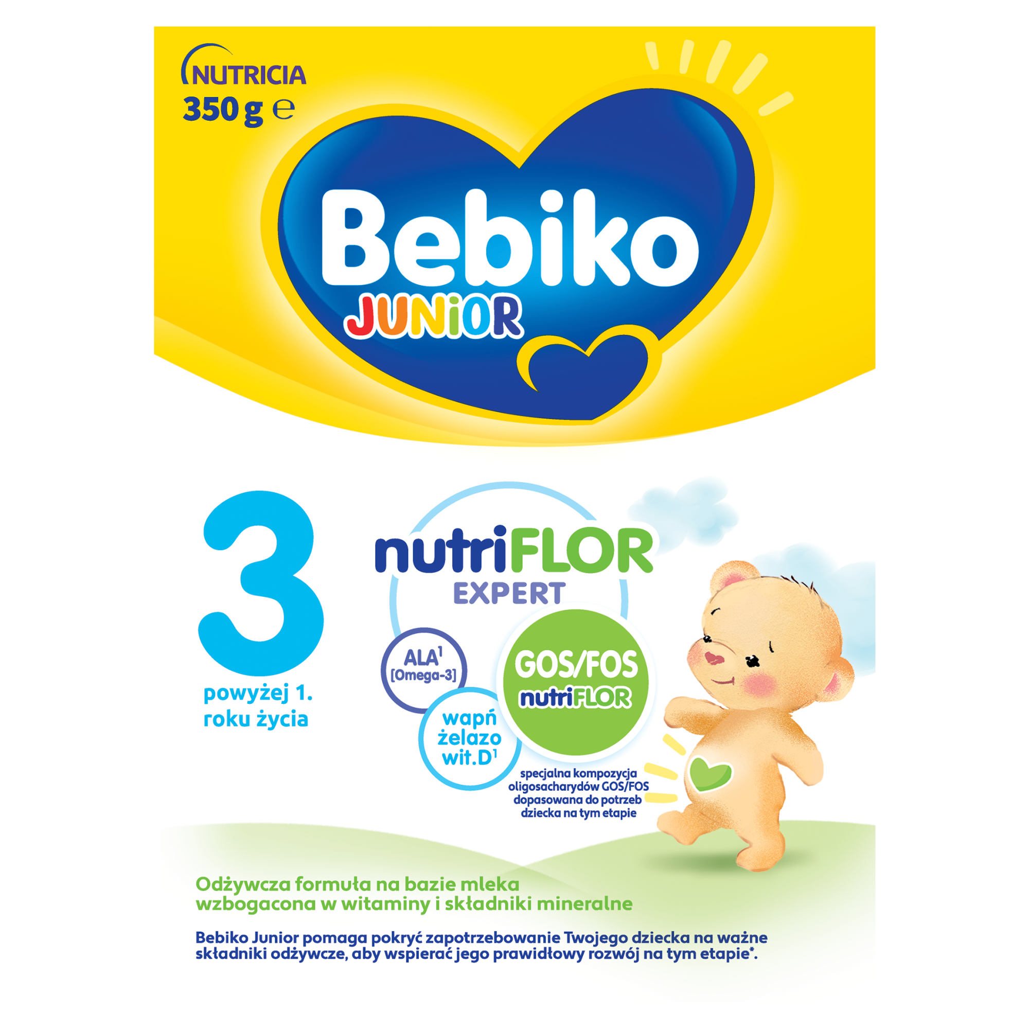 Bebiko 3 Junior mleko modyfikowane powyżej 1. roku życia 350 g zdjęcie