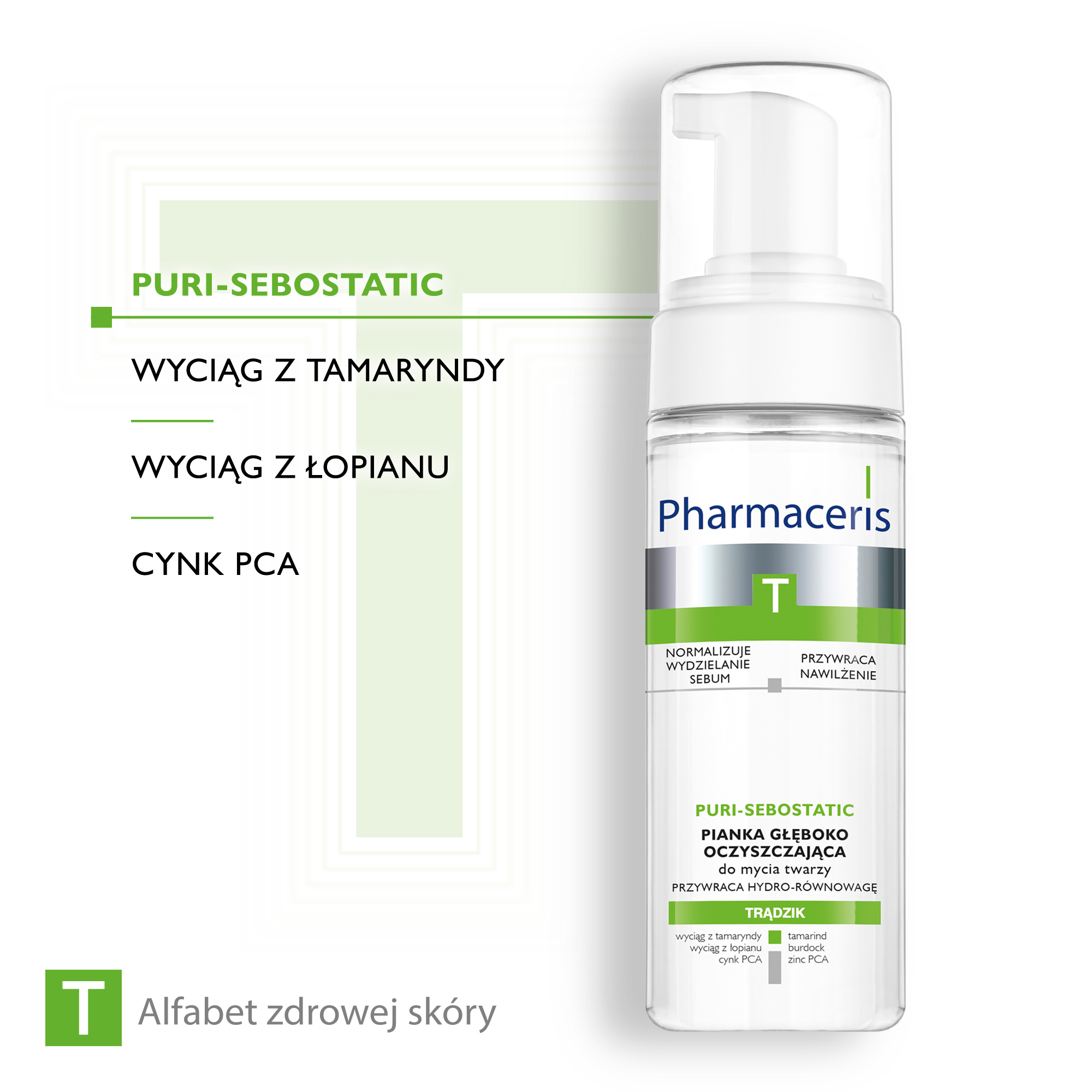 Pharmaceris T Puri-Sebostatic, pianka głęboko oczyszczająca, 150 ml