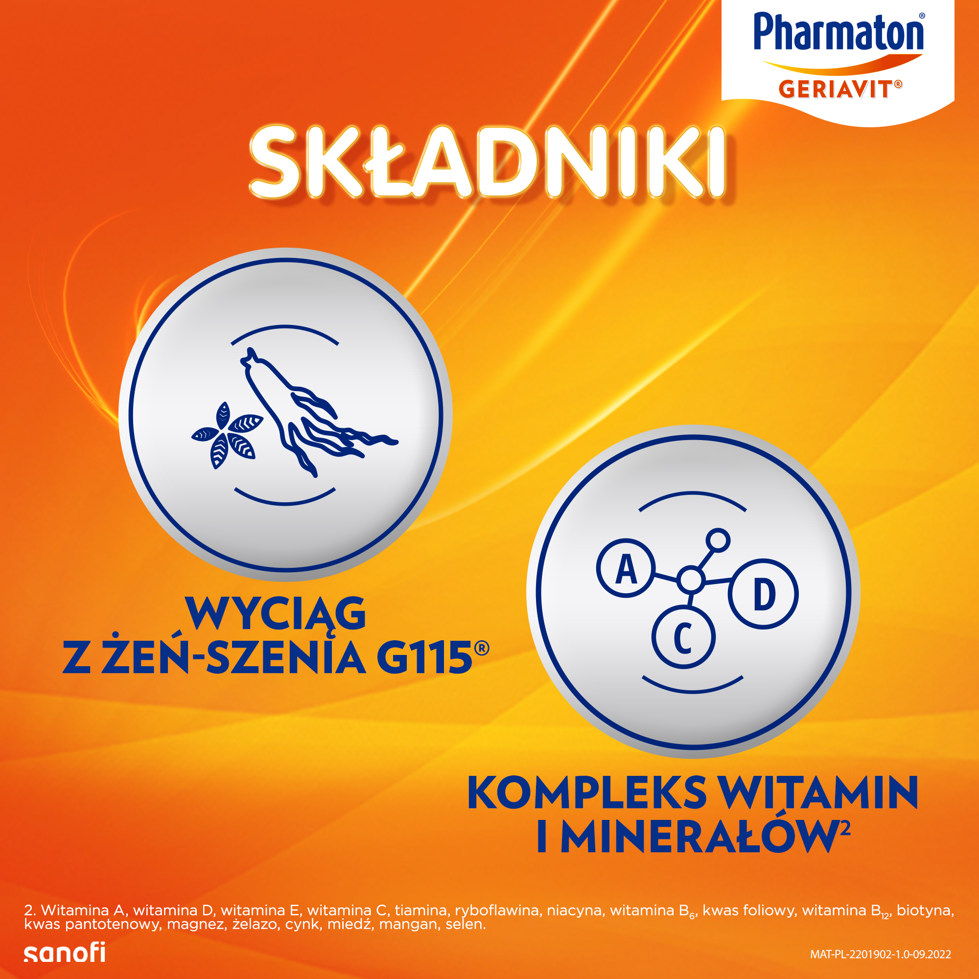 Pharmaton Geriavit, tabletki powlekane, 100 sztuk