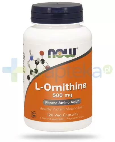 NOW Foods L-Ornithine 500mg 120 kapsułek zdjęcie