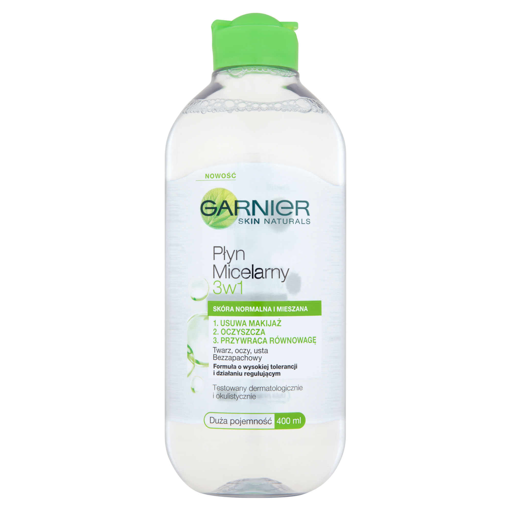GARNIER SKIN NATURALS Płyn micelarny 3w1 do skóry normalnej i mieszanej - 400 ml zdjęcie