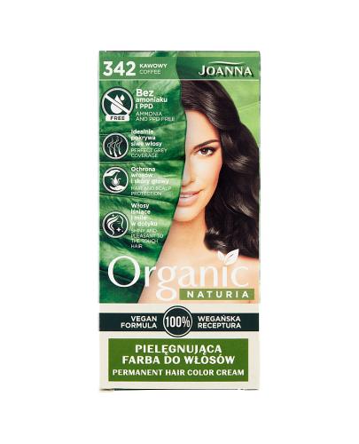Joanna Organic Naturia Vegan Farba pielęgnująca do włosów 342 Kawowy, 1 szt., cena, opinie, stosowanie zdjęcie