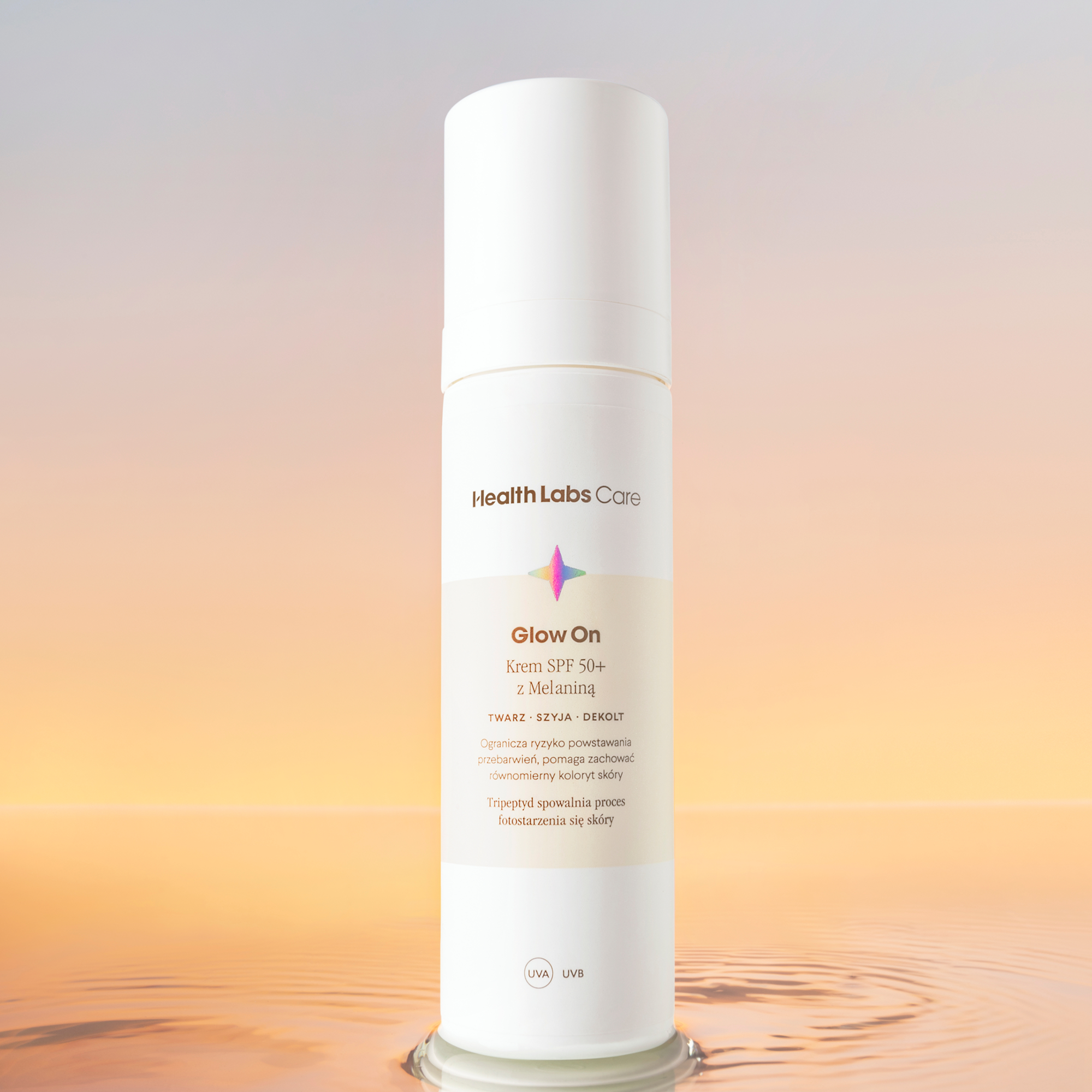 Health Labs Care, Glow On Krem z melaniną SPF 50+, 50 ml