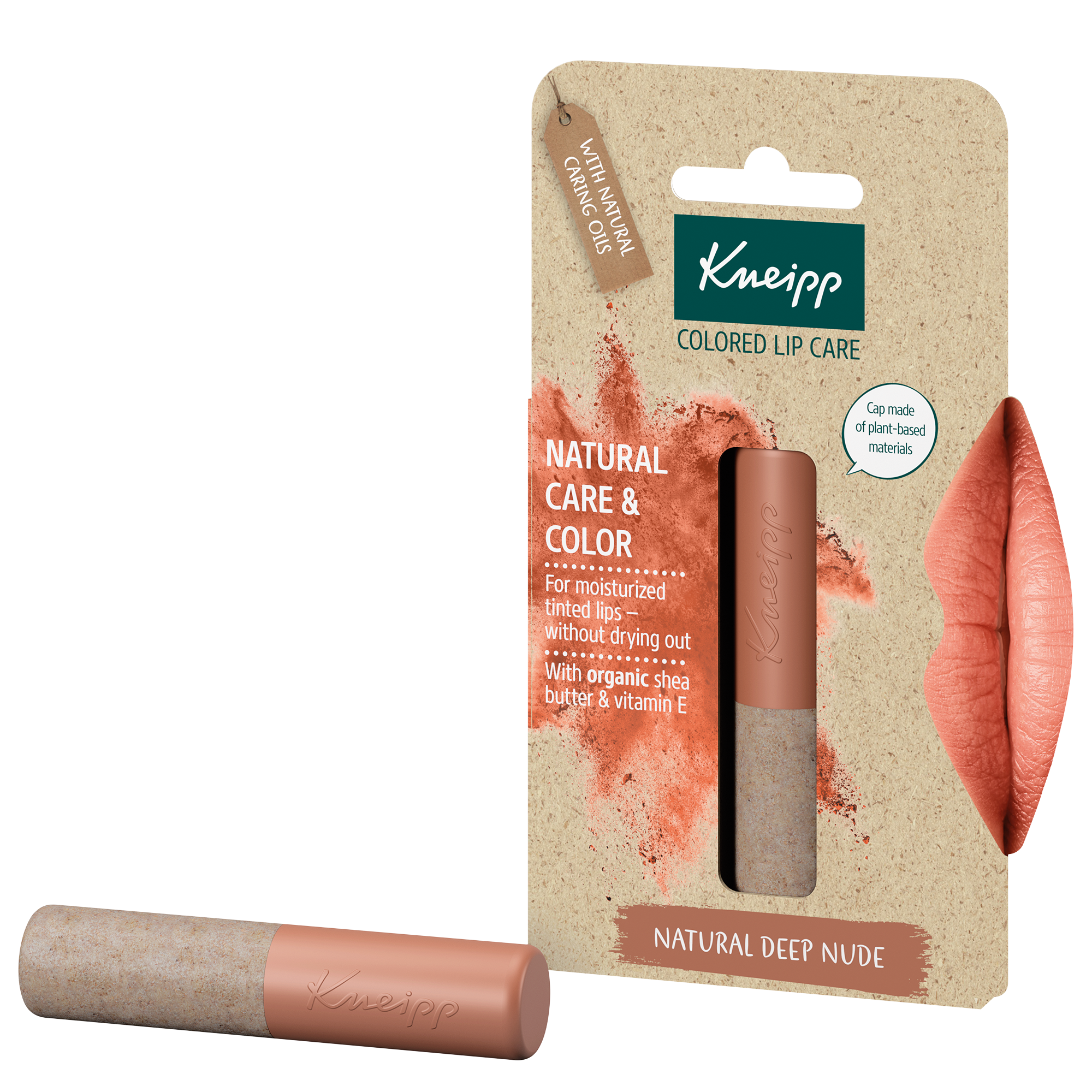 Kneipp Natural Care&Color, Balsam koloryzujący do ust Natural Dark Nude, 3,5 g zdjęcie