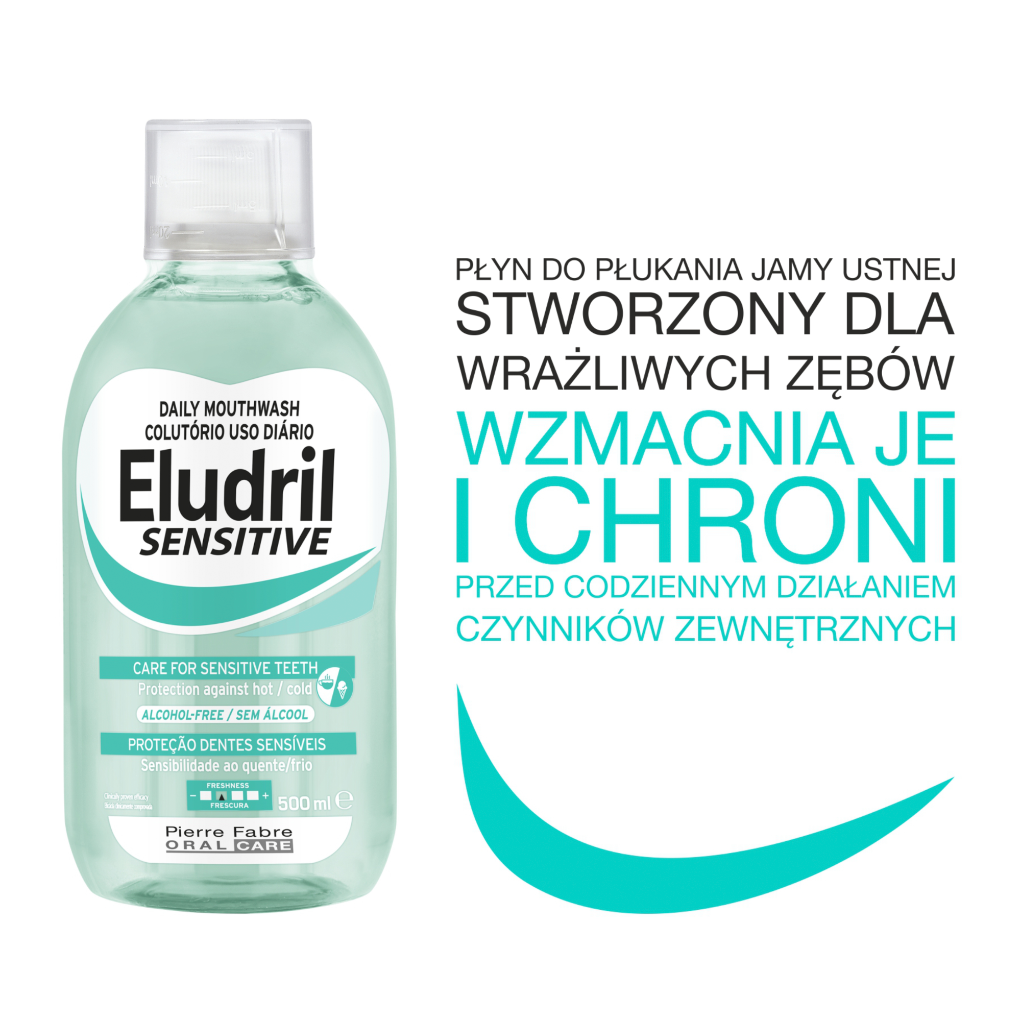 Eludril Sensitive płyn do płukania jamy ustnej 500 ml