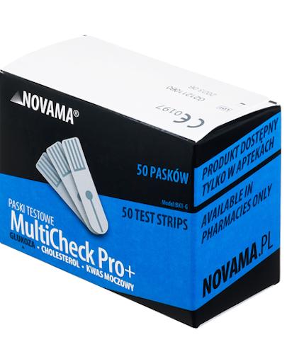 NOVAMA MULTICHECK PRO+ Paski testowe do glukozy, 50 sztuk zdjęcie