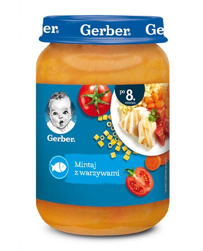GERBER OBIADEK Mintaj z warzywami po 8 miesiącu, 190 g, cena, opinie, skład zdjęcie