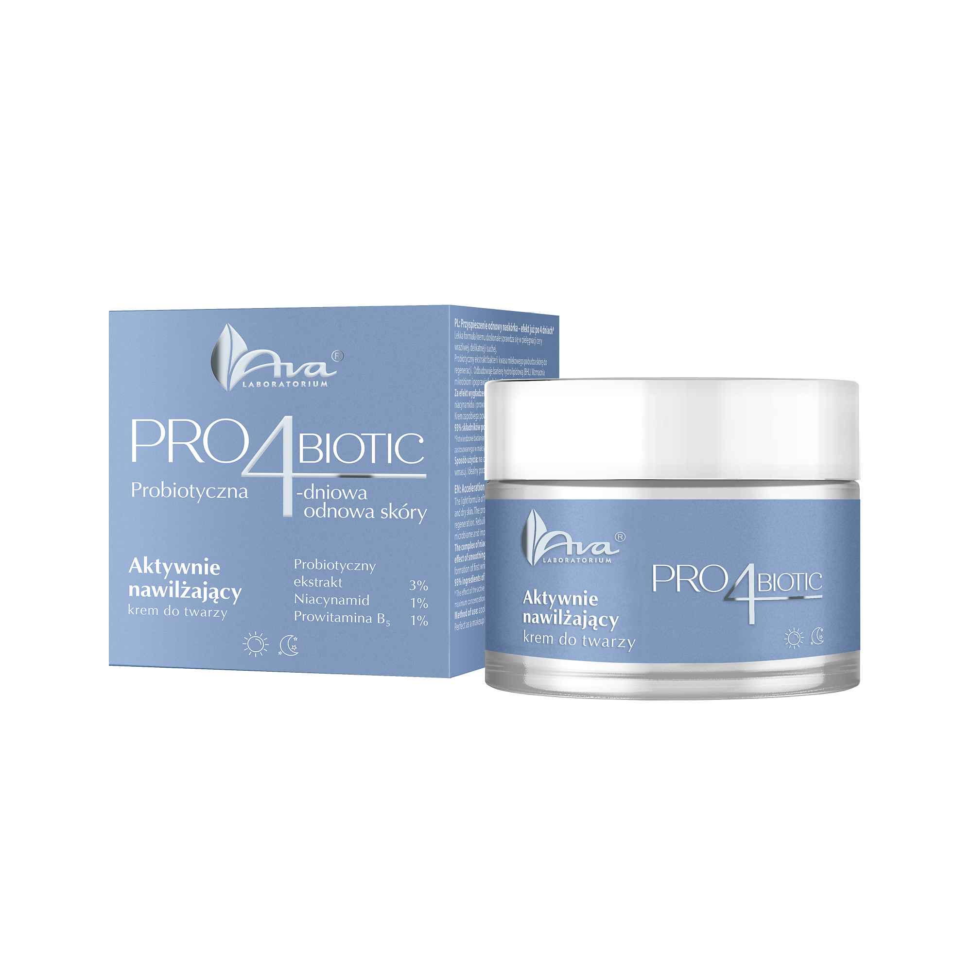 Ava Pro4biotic Aktywnie nawilżający krem do twarzy, 50 ml zdjęcie