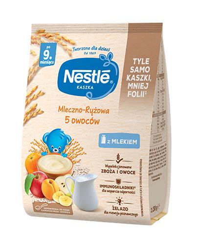 Nestle Kaszka mleczno-ryżowa 5 owoców po 9. miesiącu - 230 g - cena, opinie, stosowanie zdjęcie