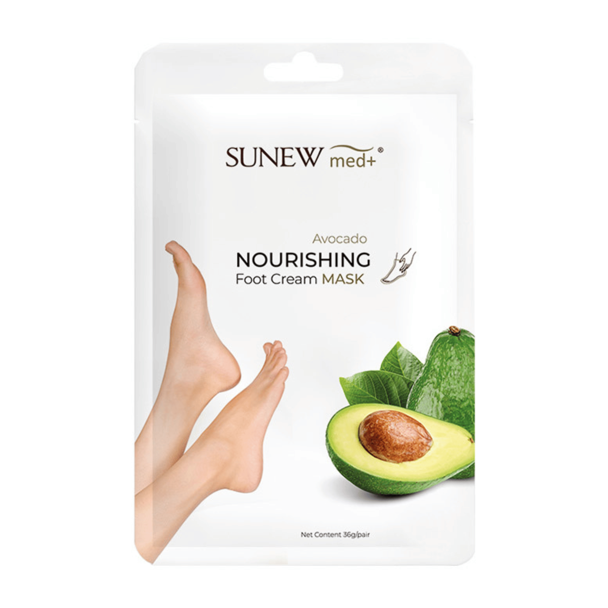 SunewMed+ maska do stóp z wyciągiem z avocado 2 sztuki zdjęcie