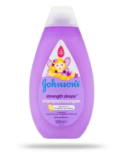 Johnsons Baby Strenght Drops szampon do włosów z witaminą E 500 ml zdjęcie